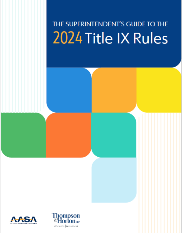 Superintendents Guide to 2024 Title IX Rules