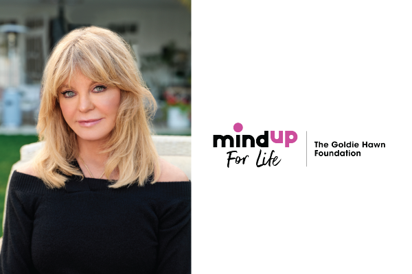 Goldie Hawn Headshot and MindUp Logo
