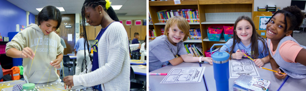 Students learning at Schaumburg Community Consolidated School District 54