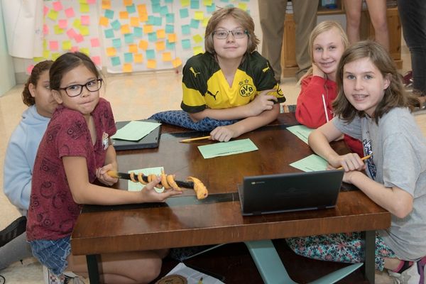 Kids at desk