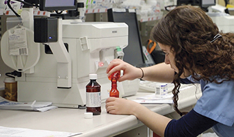 Apprentice in lab