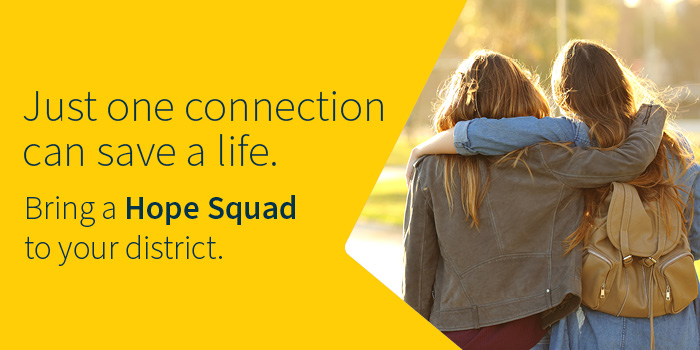 Hope Squad: Just one connection can save a life